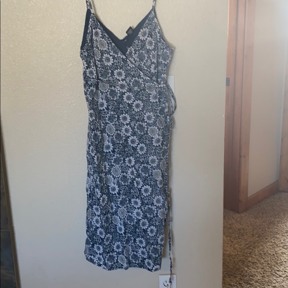 Blue sunflower dress
